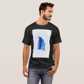 T-shirt Poisson ciel-vague (Devant entier)