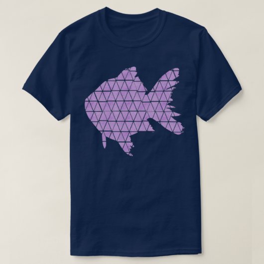 T-shirt Poisson clair pourpre (Design devant)