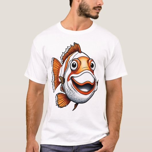 T-shirt poisson clown (Devant)