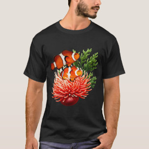 T-shirt Poisson clown Anémone Récif Aquarium Marin Poisson