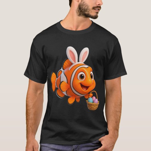 T-shirt Poisson-clown de Pâques (Devant)
