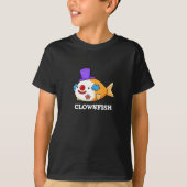 T-shirt Poisson clown Funky Animal Poisson Pun Dark BG (Devant)