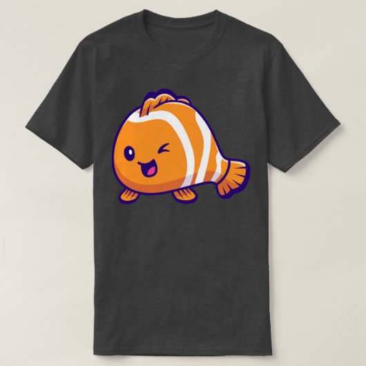 T-shirt Poisson Clown mignon (Design devant)