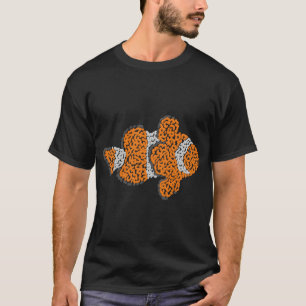 T-shirt Poisson Clown Orange