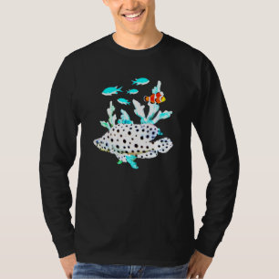 T-shirt Poisson clown panthère eau de mer Tropical Aqua
