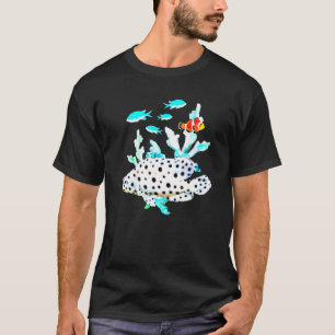 T-shirt Poisson clown panthère eau de mer Tropical Aqua