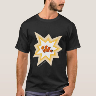 T-shirt Poisson clown peint à la main