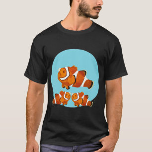 T-shirt Poisson clown peint à la main