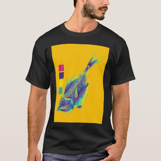 T-shirt poisson CMYK (Devant)