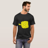 T-shirt Poisson-coffre jaune (Devant entier)