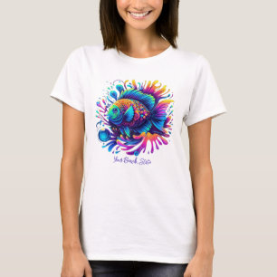 T-shirt Poisson coloré-