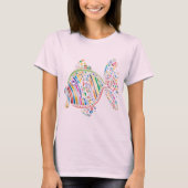 T-shirt poisson coloré (Devant)