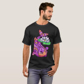 T-shirt Poisson coloré avec nénuphar (Devant entier)