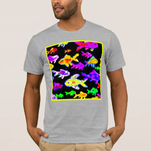 T-shirt Poisson coloré Motifs peinture art. Acheter mainte
