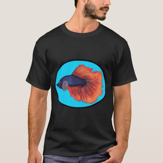 T-shirt Poisson combattant (Devant)