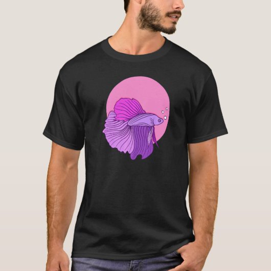 T-shirt Poisson combattant 123456 (Devant)