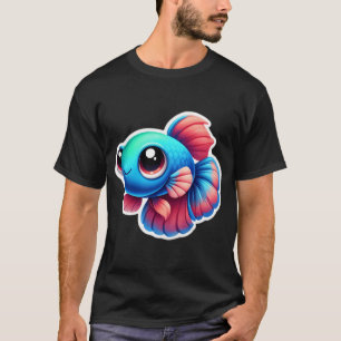 T-shirt Poisson combattant adorable