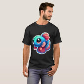T-shirt Poisson combattant adorable (Devant entier)