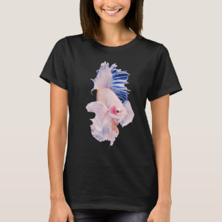 T-shirt Poisson combattant blanc