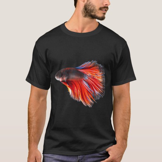 T-shirt Poisson combattant coloré (Devant)