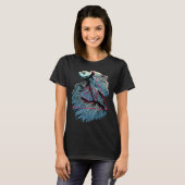 T-shirt Poisson combattant cosmique (Devant entier)