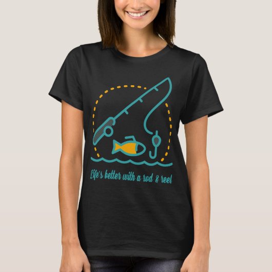 T-shirt Poisson combattant rouge (Devant)