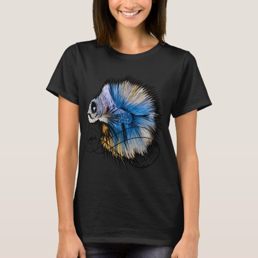T-shirt Poisson combattant zombie (Devant)