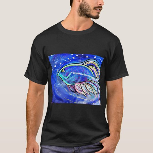 T-shirt Poisson Cosmique (Devant)