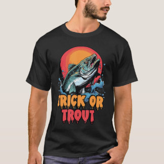 T-shirt Poisson Costume Halloween Pêcheur Trick Ou