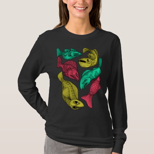 T-shirt Poisson couleur (Devant)