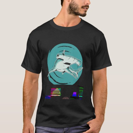 T-shirt Poisson Créature Marine Pierre Ciseaux Marteau Req (Devant)