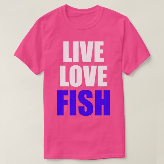 T-shirt Poisson d'amour vivant (Design devant)
