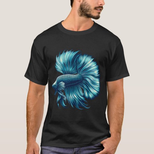 T-shirt Poisson Dans Sac (Devant)