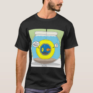 T-shirt Poisson dans une cloche de plongée ! Et dans un bo