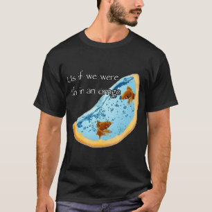 T-shirt Poisson dans une orange