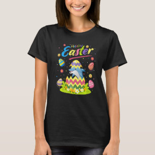 T-shirt Poisson Dauphin Œuf de Pâques Dauphin Joyeuses Pâq