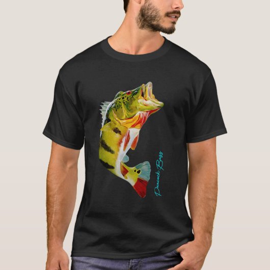 T-shirt Poisson de basse de paacock (Devant)