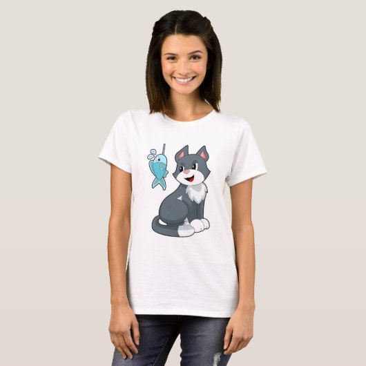 T-shirt Poisson de chat (Devant entier)