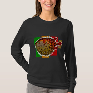 T-shirt Poisson De Chubby Coloré Et Vintage Pour Illustrat