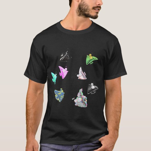 T-shirt Poisson de dessin animé (Devant)