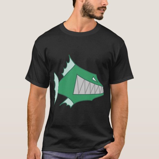 T-shirt poisson de dessin animé (Devant)