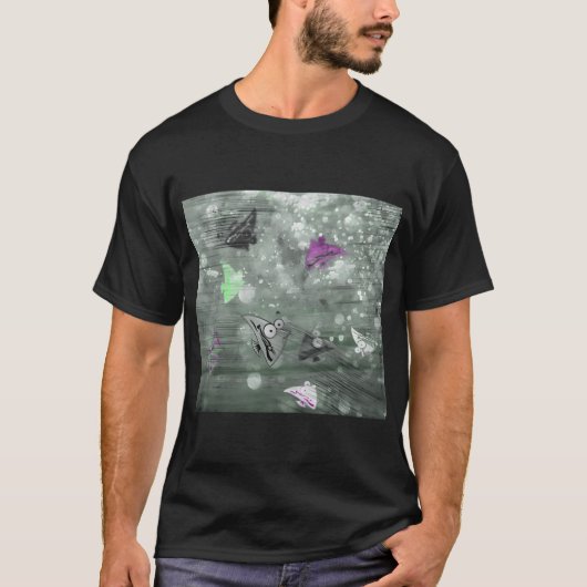 T-shirt Poisson de dessin animé (Devant)