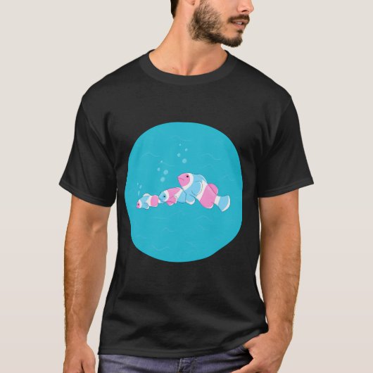 T-shirt Poisson de Fierté Transgenre Trans (Devant)