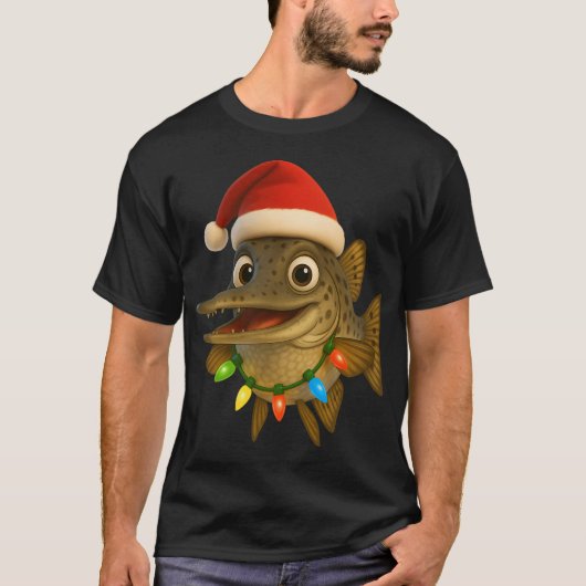 T-shirt Poisson de Floride de Noël Gar (Devant)