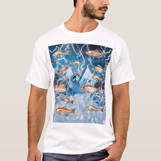 T-shirt Poisson de foudre (Devant)
