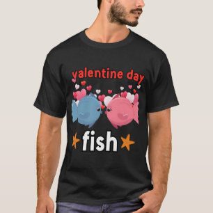 T-shirt poisson de la Saint-Valentin