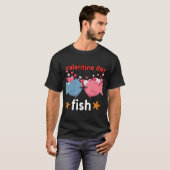T-shirt poisson de la Saint-Valentin (Devant entier)