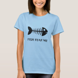 T-shirt Poisson de nom et de texte personnalisés