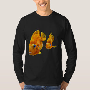 T-shirt Poisson de perroquet rouge Cichlid Pair Aquarium P