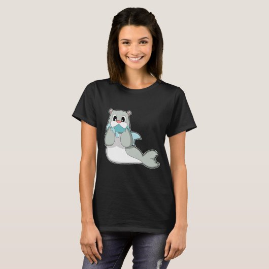 T-shirt Poisson de phoque (Devant entier)